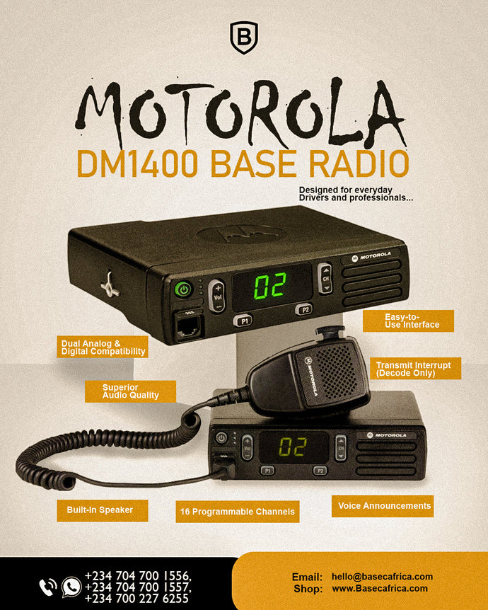 Efficiency in Motion: The Motorola DM1400 Base Radio