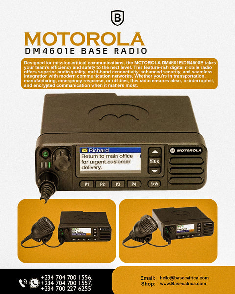 The Motorola DM4601e: A High-Performance Command Center for Mission-Critical Operations