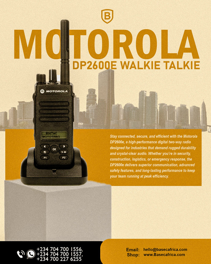 Crystal-Clear Precision: Elevate Your Team with the Motorola DP2600e Walkie Talkie