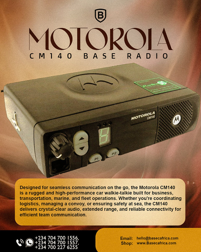 Motorola CM140 Base Radio: Reliable Communication for Modern Operations