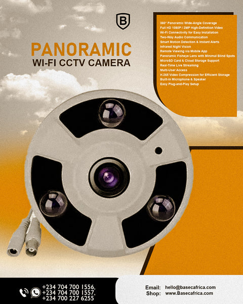 PANORAMIC WI-FI CCTV CAMERA – 360° SECURITY, SMARTER MONITORING