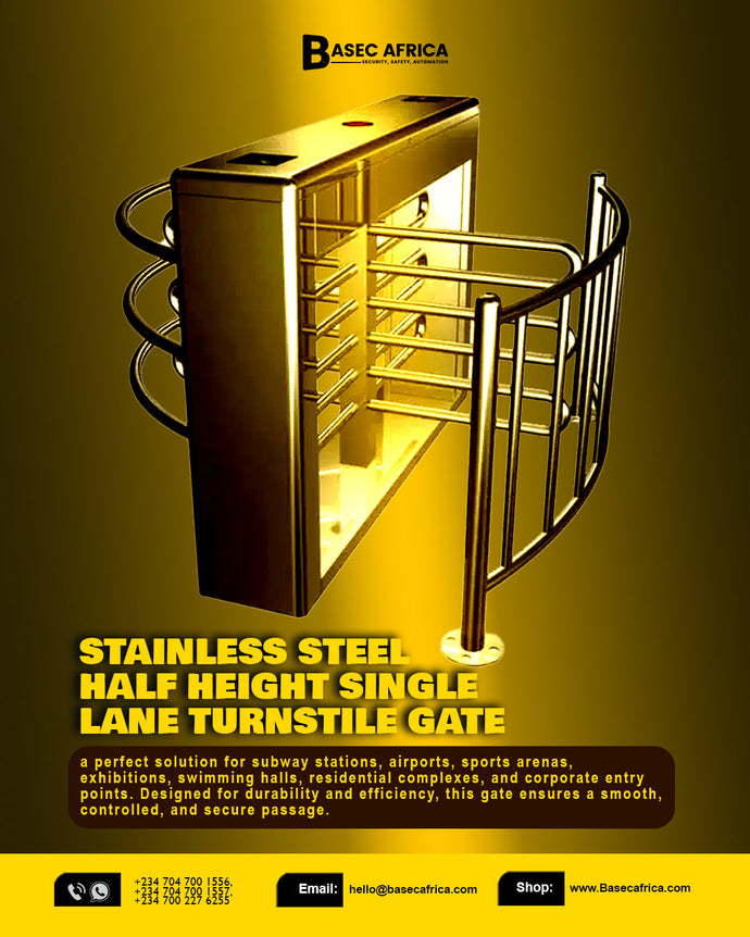 How a Stainless Steel Half Height Single Lane Turnstile Gate Works: