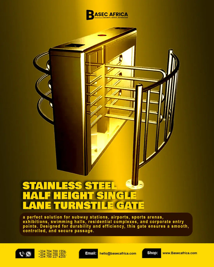 How a Stainless Steel Half Height Single Lane Turnstile Gate Works: