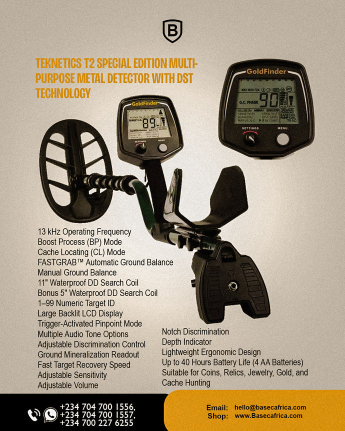 Discover More with the Teknetics T2 Special Edition Multi-Purpose Metal Detector