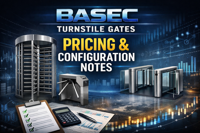 BASEC TURNSTILE GATES PRICING & CONFIGURATION NOTES