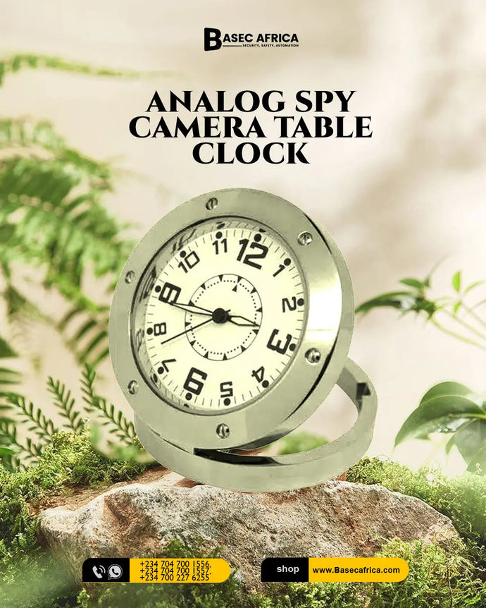 Having an analog spy camera table clock can be a smart and subtle way to enhance your home or office security. Here are some reasons why it’s a good idea: