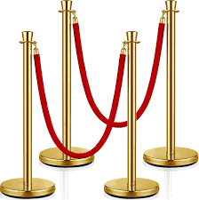 Secure Your Venue with the Basec BAS-SPB Black Stainless Steel Stanchion: Exploring Modern Physical Security Products and Automation Technology