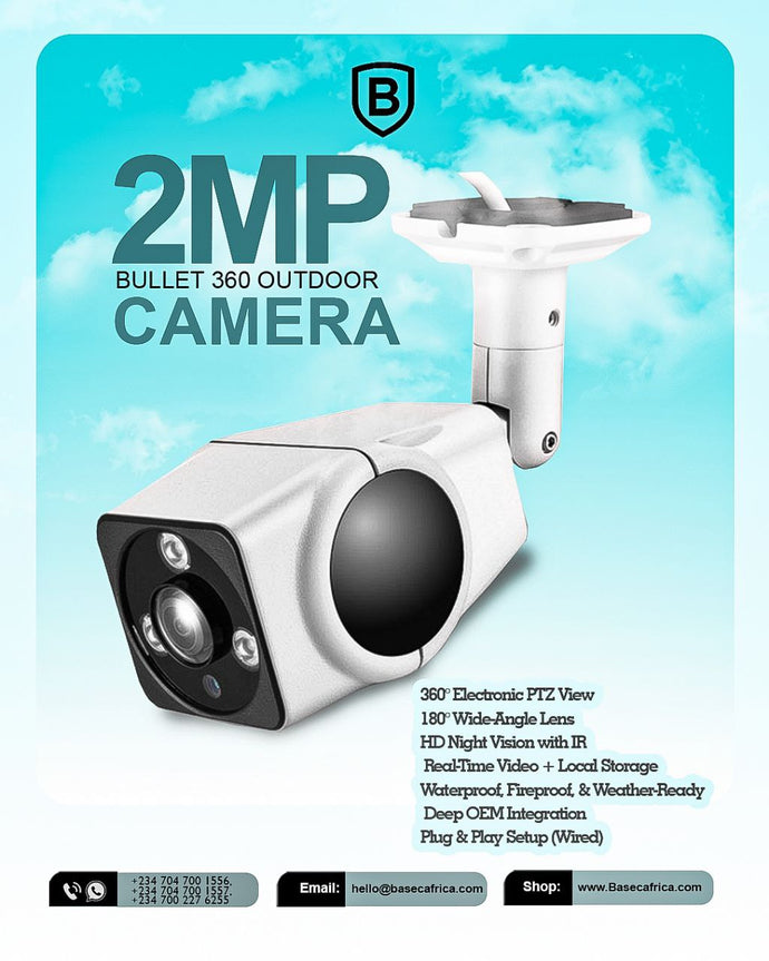 BASEC 2MP Bullet 360° Outdoor Camera
