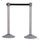Basec BAS-SPS Silver Stainless Steel Stanchion –Isolated, 2Poles