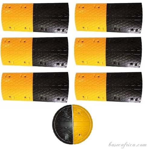6 Meter Rubber Speed Bump With Cap