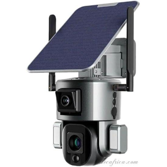 Ubox 5MP Dual Lens 4G Solar PTZ Camera