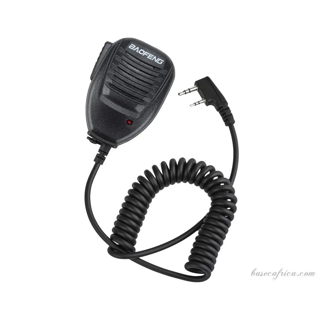 thumbnail image 2 of BaoFeng 2-Pin Waterproof Speaker Mic For UV-5R, UV-9S, F8HP, BF-888S & Kenwood Radios 2 of 5