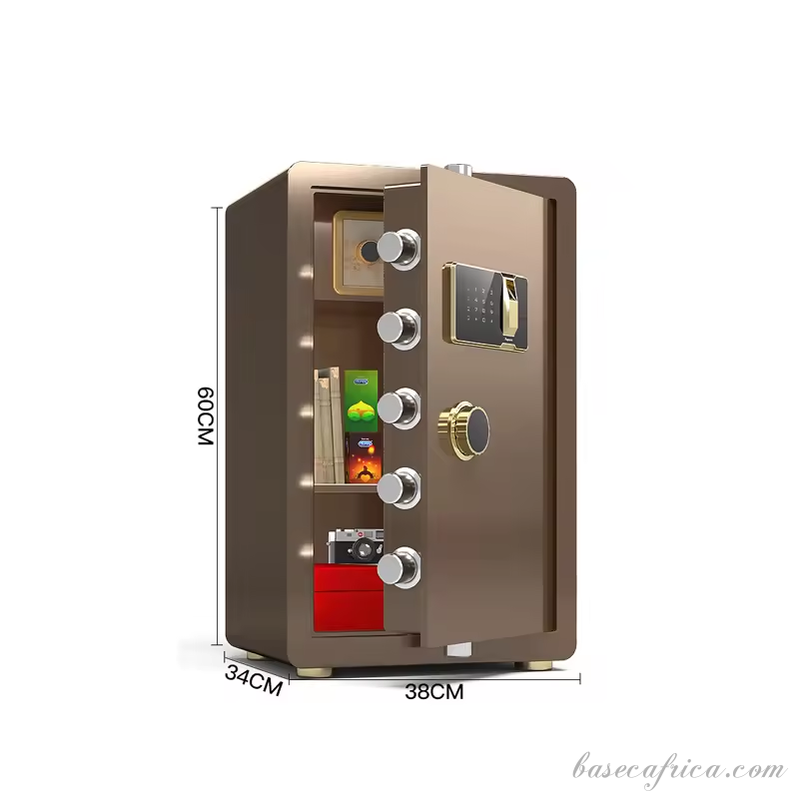 BAS60CM-3 Basec Luxury Fireproof Safe Box With, Fingerprint, Password and Manual Key Unlock