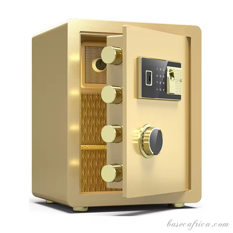 BAS45CM-3 Basec Luxury Fireproof Safe Box With, Fingerprint, Password and Manual Key Unlock