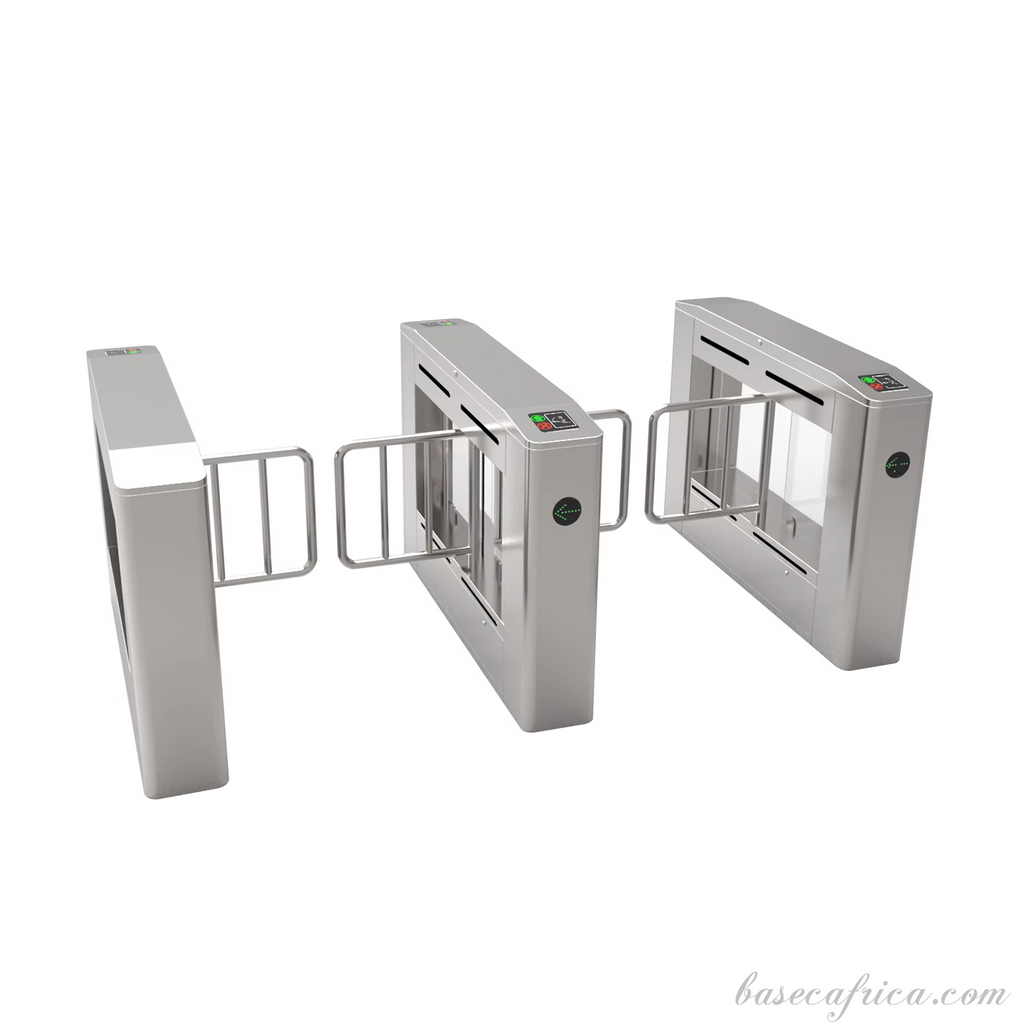Basec BAS-SGB02 Bridge Swing Turnstile Gate With Control Board, Software, Encoder, RFID Reader and Cards( 1 Set )