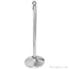 Stainless Steel Queue Barrier Pole – Individual Stanchion Post (No Rope Included)