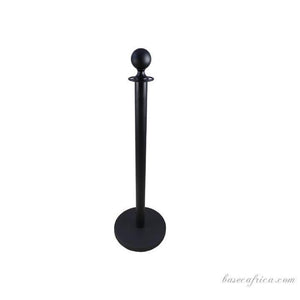 Basec BAS-SPBM Black Stainless Steel Stanchion –Manual, 1 Pole