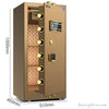 BAS100CM-3 Basec Luxury Fireproof Safe Box With, Fingerprint, Password and Manual Key Unlock