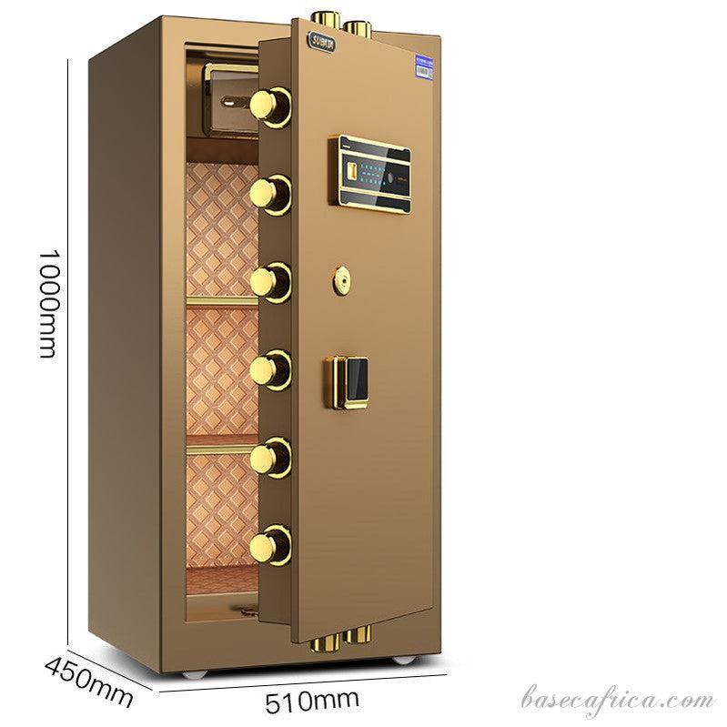 BAS100CM-3 Basec Luxury Fireproof Safe Box With, Fingerprint, Password and Manual Key Unlock