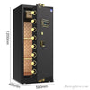 BAS120CM-3 Basec Luxury Fireproof Safe Box With, Fingerprint, Password and Manual Key Unlock