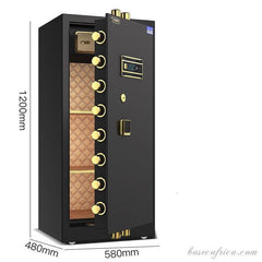 BAS120CM-3 Basec Luxury Fireproof Safe Box With, Fingerprint, Password and Manual Key Unlock