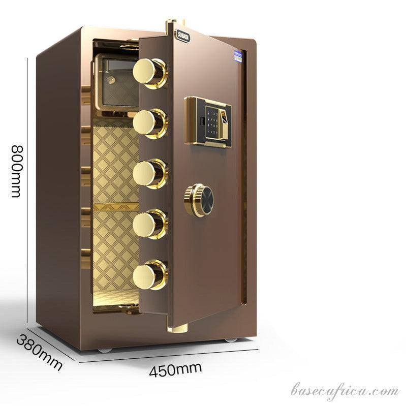 BAS80CM-3 Basec Luxury Fireproof Safe Box With, Fingerprint, Password and Manual Key Unlock