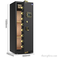 BAS150CM-3 Basec Luxury Fireproof Safe Box With, Fingerprint, Password and Manual Key Unlock