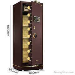 BAS180CM-3 Basec Luxury Fireproof Safe Box With, Fingerprint, Password and Manual Key Unlock