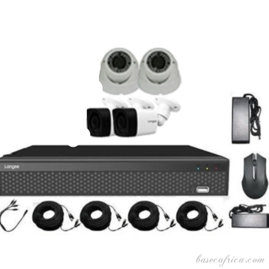 5MP Dual Indoor + Outdoor CCTV Security Camera System (2 Indoor + 2 Outdoor)