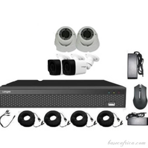 5MP Dual Indoor + Outdoor CCTV Security Camera System (2 Indoor + 2 Outdoor)