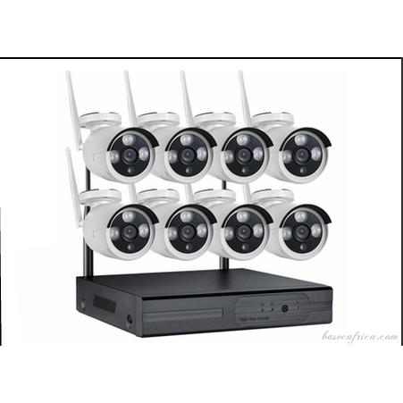 8CH NVR Wireless CCTV Security Kit with Monitor & Accessories