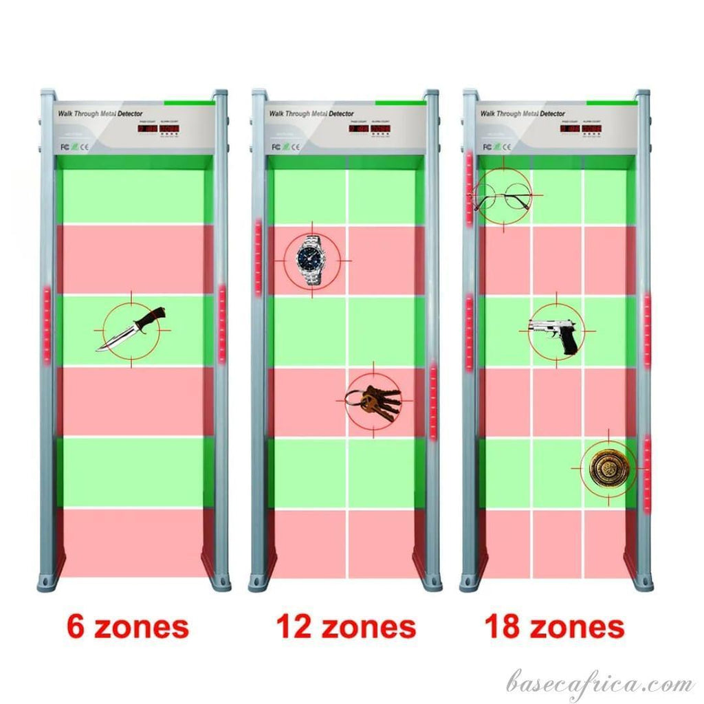 BASEC BAS12Z 12 Zones Walk-Through Metal Detector