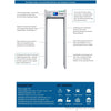 BASEC BAS33Z Smart Walk Through Metal Detector (33 Zones)