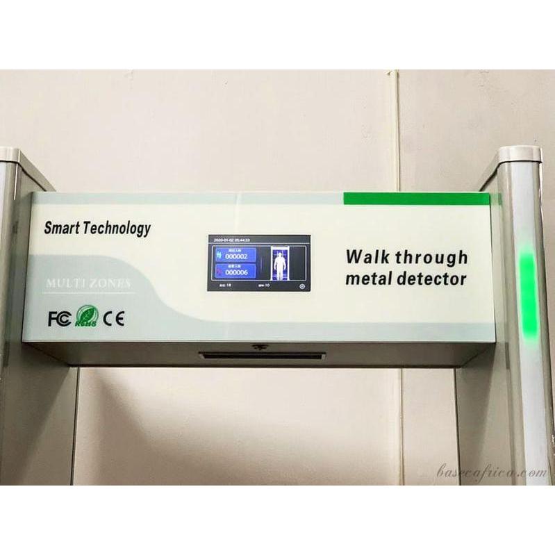 BASEC BAS33Z Smart Walk Through Metal Detector (33 Zones)
