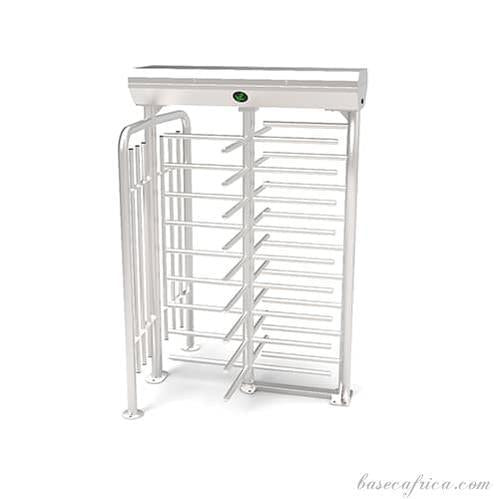 Basec BAS-IFHT02SL Industrial Heavy-Duty Single Lane Full Height Turnstile Gate