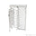 Basec BAS-IFHT02SL Industrial Heavy-Duty Single Lane Full Height Turnstile Gate