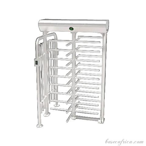 Basec BAS-IFHT02SL Industrial Heavy-Duty Single Lane Full Height Turnstile Gate