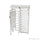 Basec BAS-IFHT02SL Industrial Heavy-Duty Single Lane Full Height Turnstile Gate