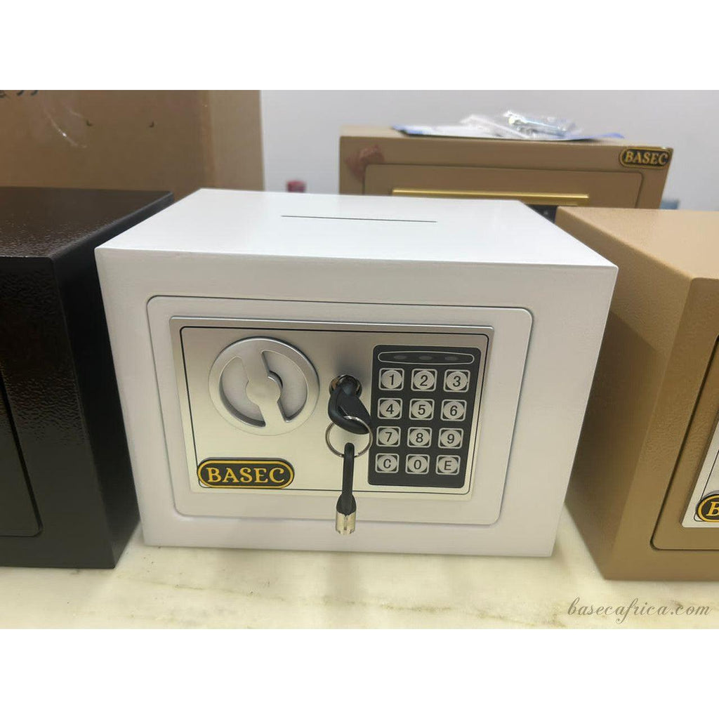 BAS17CM-2 Basec Luxury Mini Fireproof Safe Box With Password and Manual Key Unlock