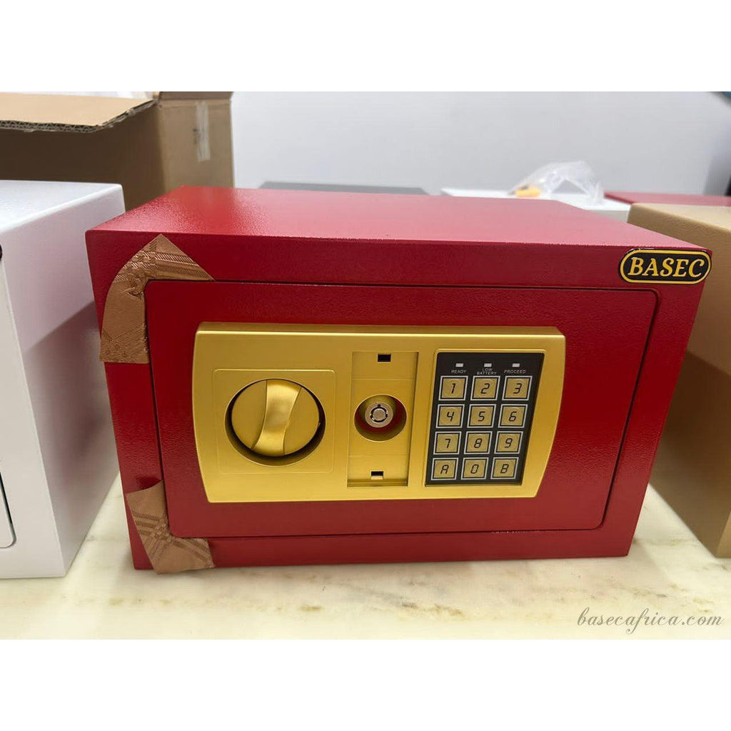 BAS20CM-2 Basec Luxury Mini Fireproof Safe Box With Password and Manual Key Unlock