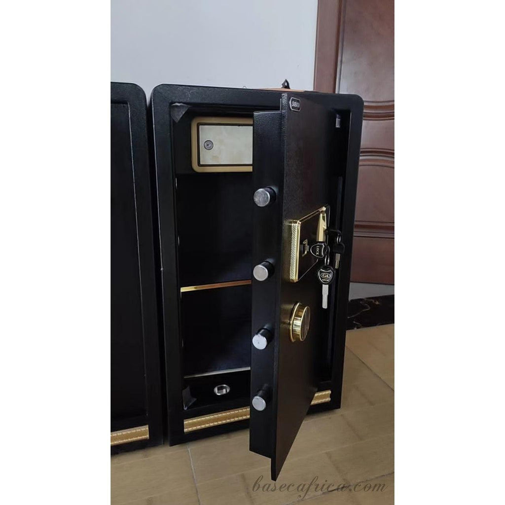 BAS80CM-3 Basec Luxury Fireproof Safe Box With, Fingerprint, Password and Manual Key Unlock