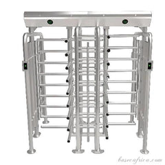 Basec BAS-IFHT01DL Industrial Heavy-Duty Double Lane Full Height Turnstile Gate