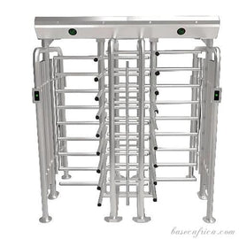 Basec BAS-IFHT01DL Industrial Heavy-Duty Double Lane Full Height Turnstile Gate