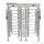 Basec BAS-IFHT01DL Industrial Heavy-Duty Double Lane Full Height Turnstile Gate
