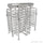 Basec BAS-IFHT01DL Industrial Heavy-Duty Double Lane Full Height Turnstile Gate