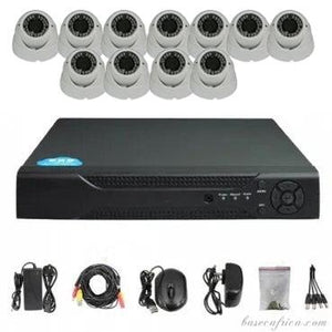 11PCS Hybrid 5MP Indoor Camera Surveillance Kit - Complete Setup with DVR, Storage, and Accessories