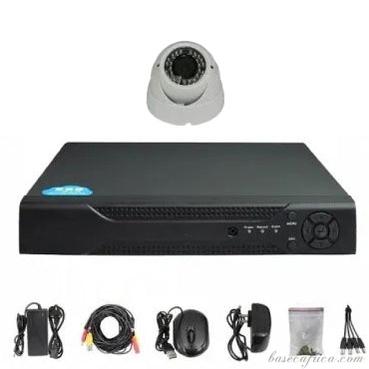 1PC 5MP Hybrid Indoor Camera Surveillance Kit - Complete Setup with DVR, Storage, and Accessories