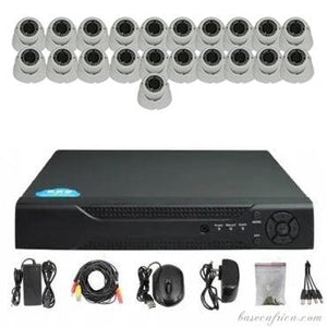 21PCS 5MP Hybrid Indoor Camera Surveillance Kit - Complete Setup with DVR, Storage, and Accessories