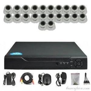 22PCS 5MP Hybrid Indoor Camera Surveillance Kit - Complete Setup with DVR, Storage, and Accessories