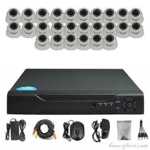 26PCS 5MP Hybrid Indoor Camera Surveillance Kit - Complete Setup with DVR, Storage, and Accessories